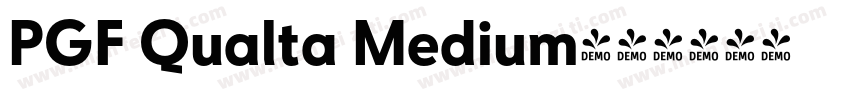 PGF Qualta Medium字体转换